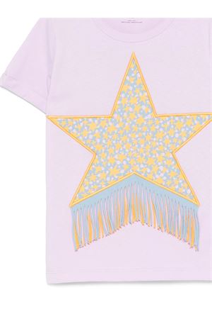 Orchid Purple Star Fringed T-Shirt STELLA McCARTNEY KIDS | TY8B01Z0434539